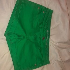 Green shorts